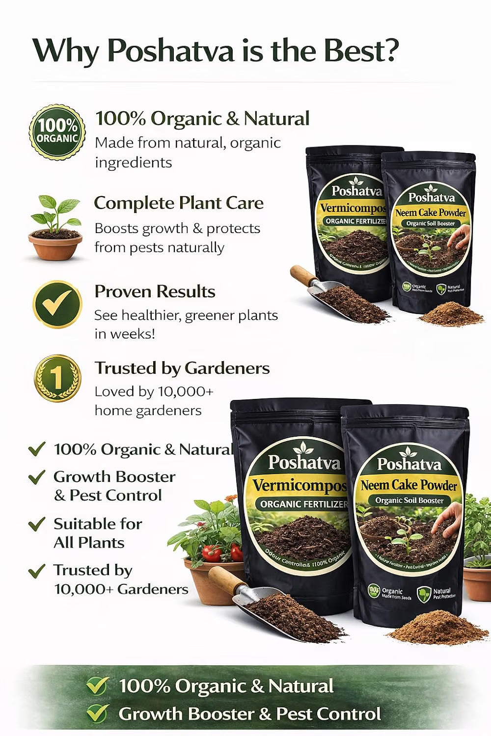Why choose the Poshatva fertiliser combo