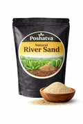 Poshatva Natural River Sand pack with sand in a bowl