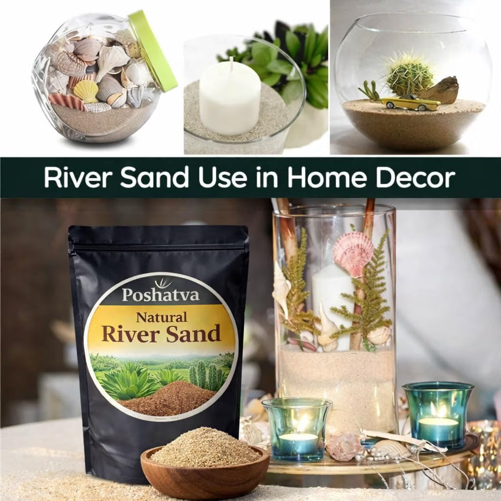 River sand used in home decor