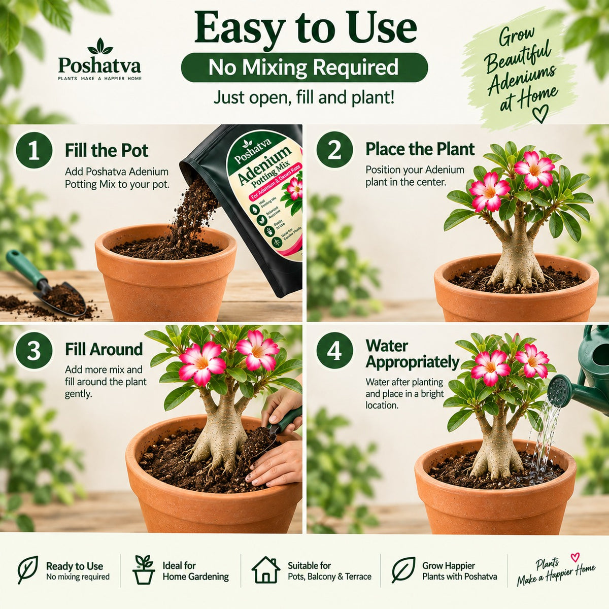 Poshatva Adenium Potting Mix