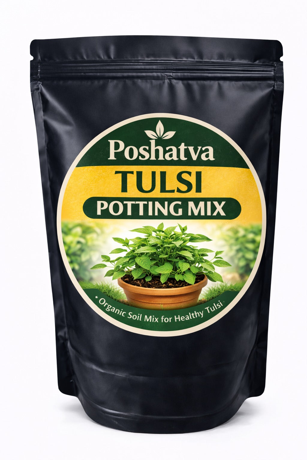 Poshatva Tulsi Potting Mix | Organic Soil Mix for Healthy Tulsi Growth